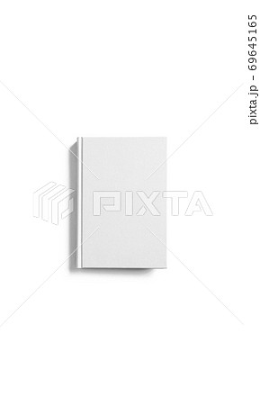 白背景の上の白い本 の写真素材