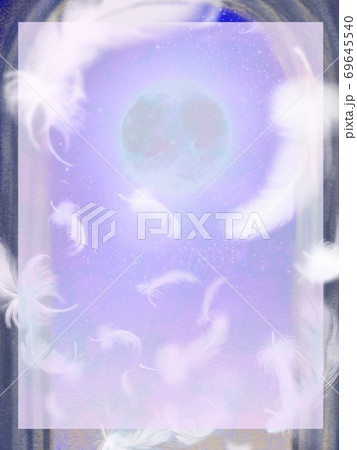 星空と幻想的な宇宙の中舞う羽のファンタジー背景 星空と幻想的な宇宙の中舞う羽のファンタジー背景 69645540