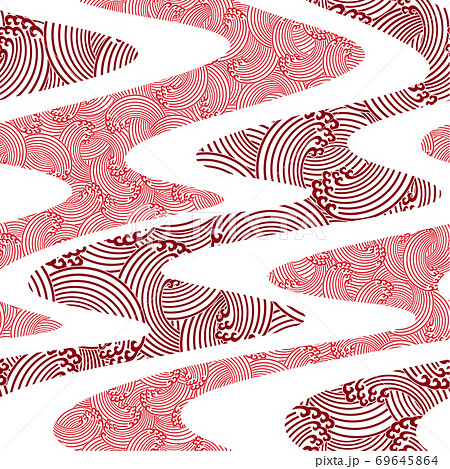 モダンな流水紋 モダンな流水紋 69645864
