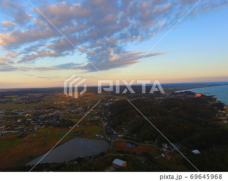 太東岬の高台からの光景〜ドローンで空撮（千葉県いすみ市） 69645968