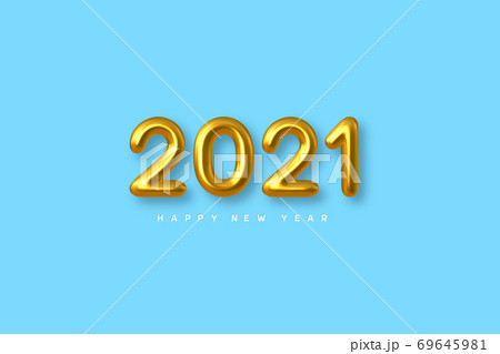 2021 New Year sign. 2021 New Year sign. 69645981