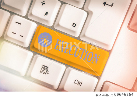 Word writing text Execution. Business concept for 69646264