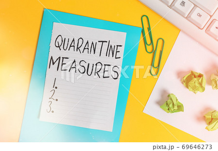 Word writing text Quarantine Measures. Business 69646273