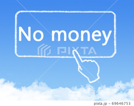 no money message cloud shape 69646753