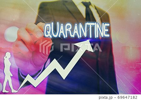 Word writing text Quarantine. Business concept for 69647182