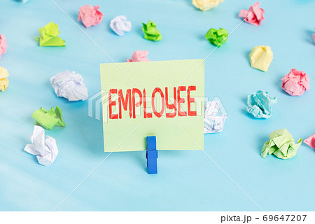 Word writing text Employee. Business concept for Word writing text Employee. Business concept for 69647207