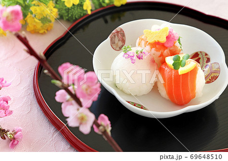 手まり寿司　ひな祭り 69648510