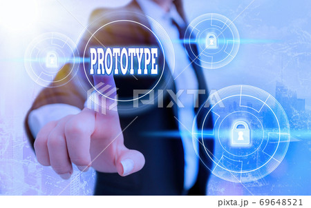 Text sign showing Prototype. Conceptual photo a 69648521