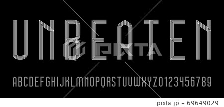 Set of alphabets font letters and numbers Set of alphabets font letters and numbers 69649029
