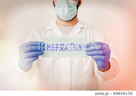 Writing note showing Inspiration. Business photo 69649156