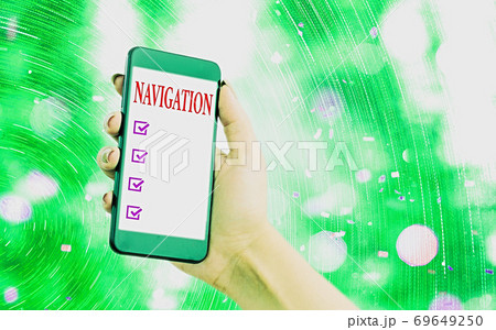Handwriting text writing Navigation. Concept Handwriting text writing Navigation. Concept 69649250