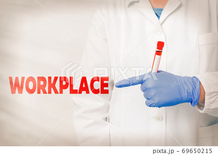 Handwriting text writing Workplace. Concept Handwriting text writing Workplace. Concept 69650215