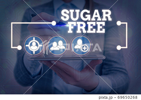 Text sign showing Sugar Free. Conceptual photo do 69650268