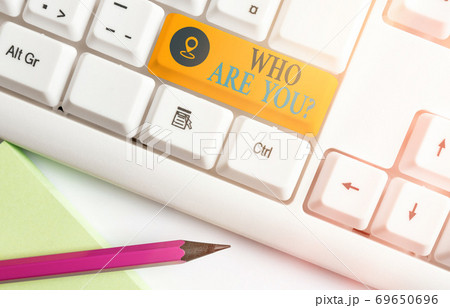 Word writing text Who Are You Question. Business 69650696