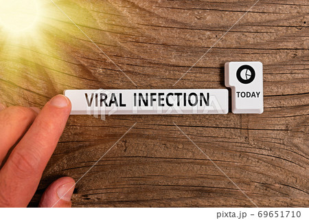 Conceptual hand writing showing Viral Infection Conceptual hand writing showing Viral Infection 69651710