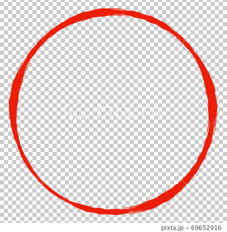 Thin Red Circle Frame Stock Illustration