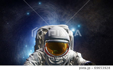 Concept of conquering the universe by the human race. Elements of this image furnished by NASA Concept of conquering the universe by the human race. Elements of this image furnished by NASA 69653928