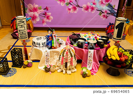 Korean traditional holiday Doljanchi, birthday Korean traditional holiday Doljanchi, birthday 69654065