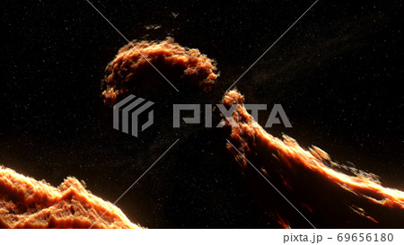 Universe filled with stars, deep space nebula and galaxy 69656180