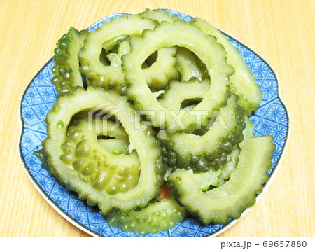 ゴーヤの輪切り 69657880