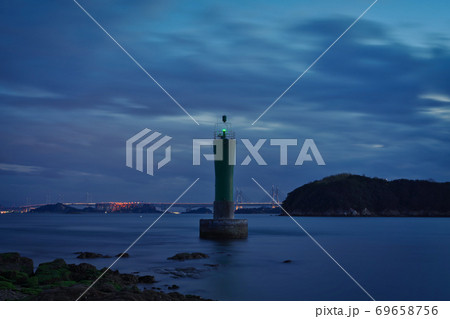 《岡山県》久須美鼻から眺める瀬戸内海の風景 69658756