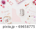 Art creativity for sale workspace mockup top view 69658775