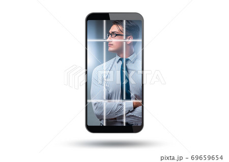 Online and internet dependency concept 69659654