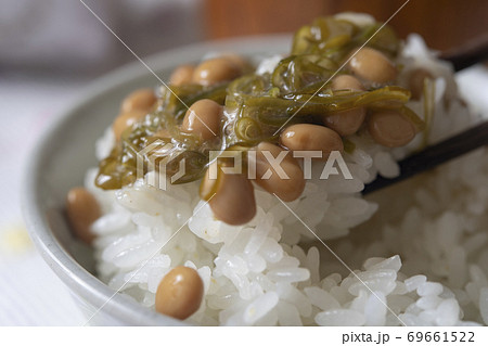 めかぶ納豆ごはん めかぶ納豆ごはん 69661522