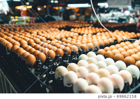 Eggs for sale in the market Eggs for sale in the market 69662158