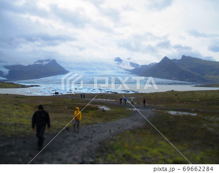 アイスランド　フィヤトルスアゥルロゥン　ジオラマ風 69662284