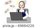 コールセンター　オペレーター　女性　紙幣　減少 69664220