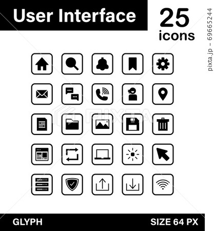 User Interface icon vector for design work. 69665244