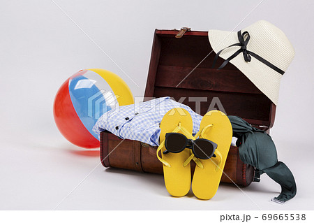 Summer holiday concept, Summer beach accessories 154 69665538
