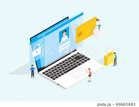 Financial life concept, Finance investment and saving illustration 012 69665683