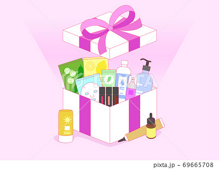 Open gift box concept, Colorful presents illustration 009 69665708