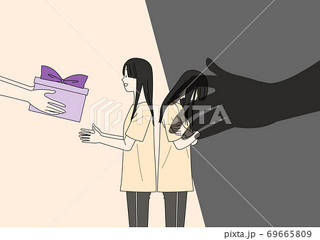 Sexual assault prevention concept in flat illustration 005 69665809