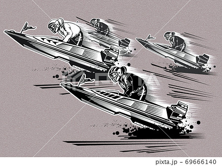 A high speeding concept in hand-drawn illustration 010 69666140