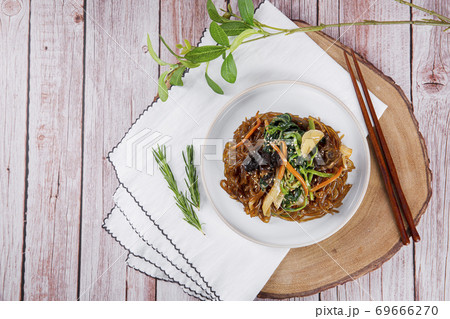 Delicious Korean food, a collection of various Korean dishes 257 69666270