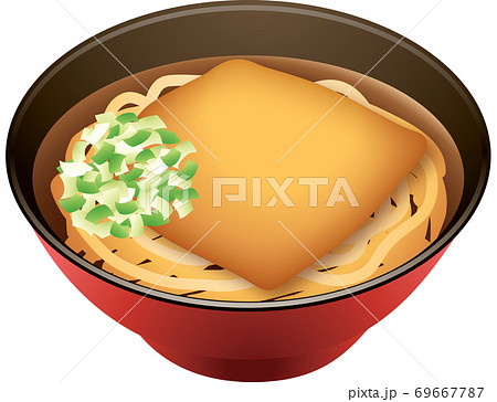 きつねうどんのイラスト素材