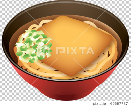 きつねうどんのイラスト素材
