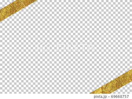 Golden ribbon decoration 69668757