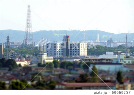 ミニチュアジオラマ風写真 府中市 東京工学院専門学校 ミニチュアジオラマ風写真 府中市 東京工学院専門学校 69669257