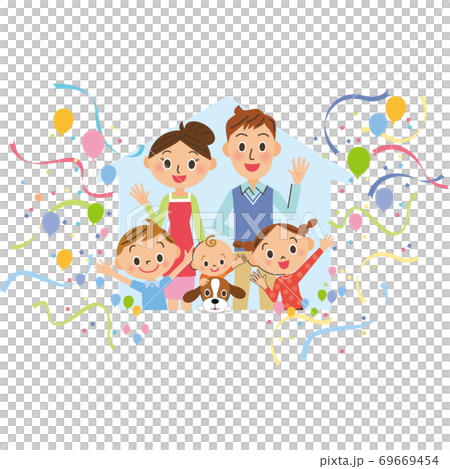 家庭住宅剪影公平紙暴風雪 69669454