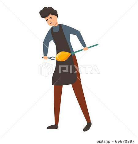 Equipment glass blower icon, cartoon style Equipment glass blower icon, cartoon style 69670897