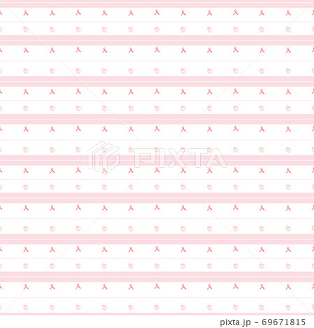 Pink ribbon seamless pattern vector to support breast cancer awareness campaign 69671815