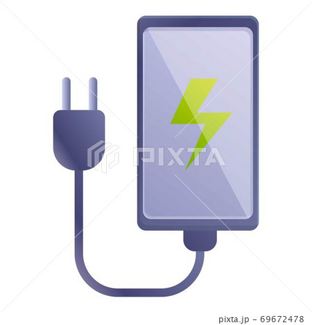 Phone charger icon, cartoon style Phone charger icon, cartoon style 69672478