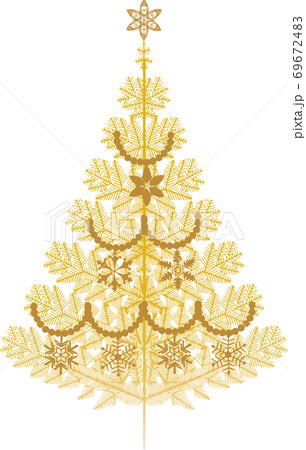 金のクリスマスツリー 金のクリスマスツリー 69672483