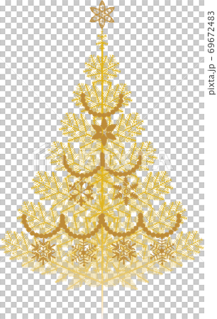 金のクリスマスツリー 金のクリスマスツリー 69672483