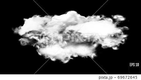Realistic thundercloud. Gradient mesh cloud. 69672645