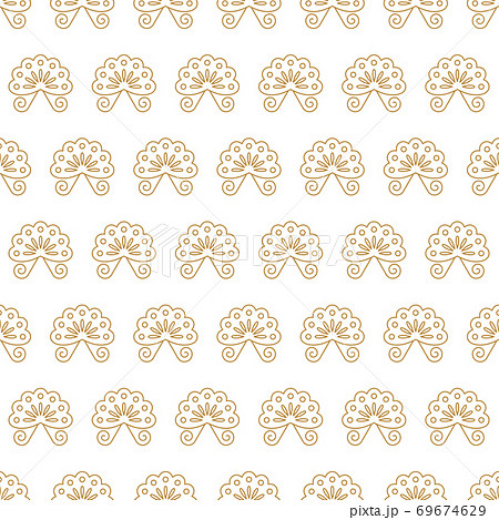 Traditional chinese vector seamless patterns for new year greeting card. 69674629